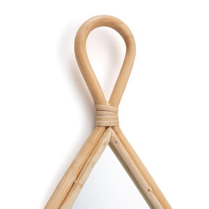 Espejo de decoración de pared de ratán en forma de lágrima de diseño clásico estilo Vintage al por mayor de Vietnam - Product Image 2