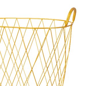 Panier à linge de rangement en métal noir doré pour vêtements sales pour hôtel et maison au meilleur prix - Product Image 2