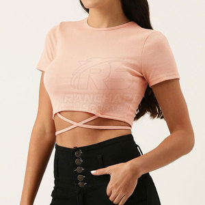 Top Corto Deportivo Transpirable y Elástico, Diseño Personalizado, Ropa Casual de Verano para Mujer - Product Image 2