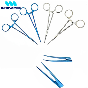 INNOVAMED-Pinza de bloqueo de pinza Kelly, pinza hemostática quirúrgica curvada recta, 14cm - Product Image 2
