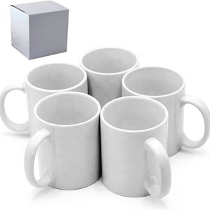 Tazas de Cerámica Blanca Hechas a Mano para Sublimación, 500 ml, Tazas de Café de Lujo con Logotipo Personalizado, Regalo Promocional - Product Image 4