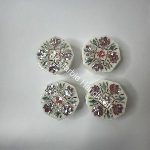 Élégantes boîtes à bijoux en marbre blanc faites à la main Design rectangle créatif avec belle incrustation de nacre Cadeau d'entreprise - Product Image 3