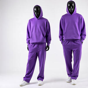 Conjuntos Deportivos Unisex Transpirables con Logotipo Personalizado, Hechos en Fábrica Profesional, 100% Algodón, Tallas Grandes, 2 Piezas, con Capucha - Product Image 3