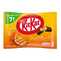Al por mayor dulces de chocolate, Kit Kat Mini Chocolate Naranja 7 barras x 24 PCs