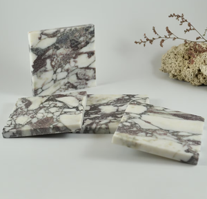 Hot Selling Square Marble Natural Stone Wedding Favor Cup Mat Set Custom <b>Coaster</b> <b>for</b> <b>Drinks</b> Coffee Tea <b>for</b> Weddings - Product Image 6