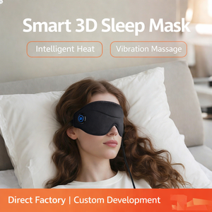 Masque de sommeil intelligent 3D avec écouteurs Bluetooth ultra-fins, tissu en soie glacée rafraîchissant, masque pour les yeux pour les dormeurs latéraux, musique et voyage - Product Image 3