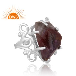 Anillo de declaración de piedras preciosas súper naturales de plata de ley fina superventas, joyería personalizada para mujer, regalo para ella - Product Image 3