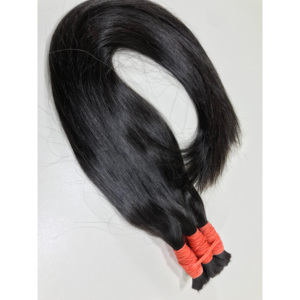100% naturel en vrac cheveux vietnamien Remy Extensions de cheveux bouncy Curl lâche profonde vague naturelle trame couleur brune pour les femmes noires - Product Image 5