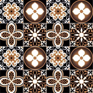 Azulejos vitrificados de cerámica de 40x40cm de la mejor calidad, diseño marroquí antideslizante para baño y estacionamiento, 400x400mm. - Product Image 6