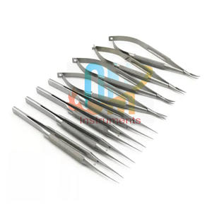 Juego de Instrumentos de Cirugía Oftálmica, Pinzas de Microcirugía, Portaagujas, Tijeras, Acero Inoxidable de Grado Médico, Certificado CE, Manual - Product Image 5