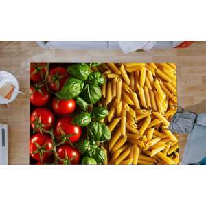พรมลายพาสต้าอิตาเลียน เป็นมิตรกับสิ่งแวดล้อม ดีไซน์ทันสมัยผสมผสานความดั้งเดิม ทำจากผ้าวูลเชนิลล์แบบแพทช์เวิร์ค พร้อมแผ่นรองหลังทำจากยางลาเท็กซ์ - Product Image 4