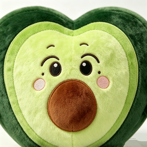 Almohada de Peluche Personalizada con Forma de Fruta, Adorable Peluche de Aguacate, Juguete de Peluche de Aguacate en Forma de Corazón - Product Image 5