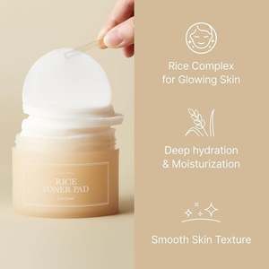 [DE] Rice Toner Pad 140ml 60pcs Venta al por Mayor Cosmético Cuidado de la Piel Belleza Hidratante - Product Image 2