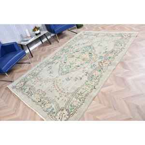 Grand tapis turc de 5,5 x 8,9 pieds, tapis vintage, tapis marocain vert - Product Image 2