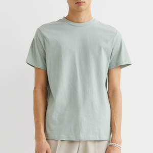 เสื้อยืดคอกลมแขนสั้นสำหรับผู้ชายเสื้อยืดคอกลมสีทึบพิมพ์ลายแบบสั่งตัดตามแบบได้ - Product Image 1