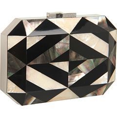 Aaliyan Impex Sac à main pochette incrusté de nacre en blanc vadrouille avec chaînes pour filles et dames - Product Image 3