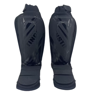 El mejor diseño al por mayor Mma Shin-n-step hecho de cuero Miicro Hide Venta caliente personalizado Kick Boxing Guard - Product Image 1