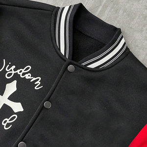 In High Quality Customized Lightweight Oem Design Pakistan Manufacture Lettermen Jacket Black Red Winter Jacket - Product Image 4