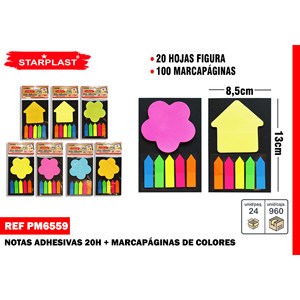Set di 20 note adesive promozionali e segnalibri adesivi - Product Image 1