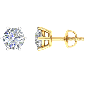 Boucle d'oreille en diamant de laboratoire en or massif 14 carats pour femmes certifiée IGI pour les fêtes et les cadeaux-Fournisseur direct de l'Inde - Product Image 1