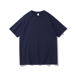 Camiseta pesada de gran tamaño de algodón 100% de alta calidad camiseta de hombre en blanco Lisa personalizada - Product Image 5