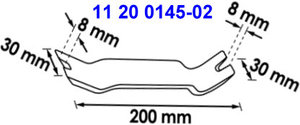 เครื่องมือถอดคลิปคู่ ITA Tools - วัสดุไนลอน + ไฟเบอร์กลาส ขนาด 200 มม. รุ่น 11 20 0145-02 สำหรับซ่อมรถยนต์ ผลิตในไต้หวัน - Product Image 2