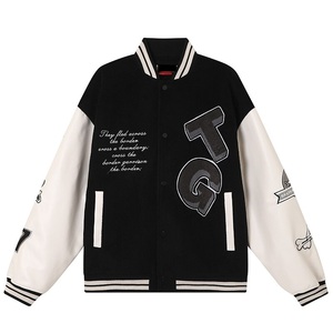 เสื้อแจ็กเก็ตเบสบอลแขนยาวปักโลโก้กำมะหยี่สำหรับผู้ชายเสื้อใส่ไปโรงเรียนเลตเทอร์แมนดีไซน์ใหม่ - Product Image 5