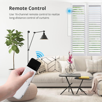 Persianas Motorizadas de PVC o Madera para Ventanas Interiores, Persianas de Madera con Control Remoto, Persianas Eléctricas