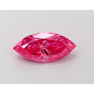 Diamant rose vif fantaisie de 0,19 ct VS1 cultivé en laboratoire, taille marquise - Product Image 1