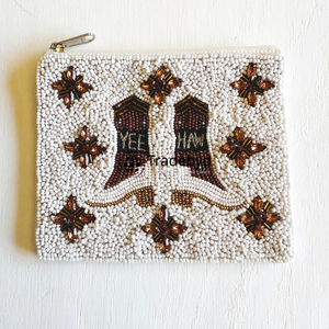 Elegant <b>embroidered</b> <b>clutch</b> with handcrafted patch <b>bag</b> by Tradebyd - Product Image 4