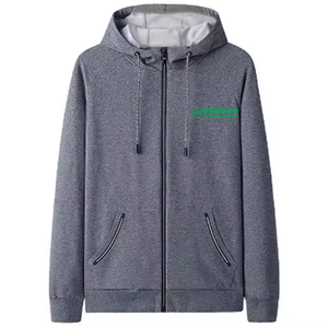 Moda 400 GSM Zip up sudaderas con capucha Fleece unisex pesado desgastado 330 GSM sudaderas con capucha al por mayor de gran tamaño piedra lavada con capucha en blanco - Product Image 5