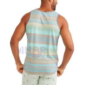 100% Cotton Sleeveless Tank <b>Top</b> for <b>Men</b> Solid Breathable Knitted <b>Muscle</b> Vest for Fitness and Bodybuilding Breathable Tank <b>tops</b> - Product Image 2