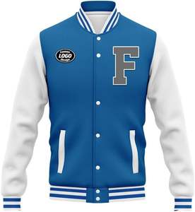 Chaquetas universitarias personalizadas al por mayor con nombre y número, sublimación y bordado para escuelas y clubes - Product Image 3