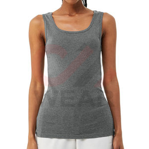 Camisetas sin mangas de gimnasio sin mangas para mujer de alta calidad Nueva llegada Ropa de punto de poliéster de algodón Hecho en Pakistán - Product Image 1