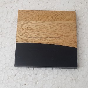 ที่รองแก้วทำจากไม้อีพ็อกซี่ทรงกลมทรงสี่เหลี่ยมทันสมัย - Product Image 5