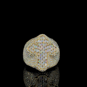 Anillo de Bodas de moissanita de plata esterlina de lujo para hombre con diseño de constelación estilo Hip Hop personalizable para ocasiones de fiesta - Product Image 1