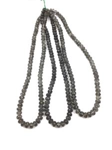 Cuentas Redondas Facetadas de Rutilo Negro Natural para la Elaboración de Joyería Fina, Collar de Piedras Preciosas - Product Image 4