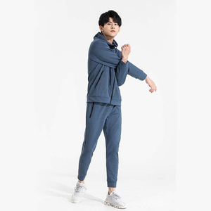 Último diseño bordado logotipo personalizado chándal deportivo transpirable Jogging chaqueta gimnasio hombres traje de entrenamiento - Product Image 6