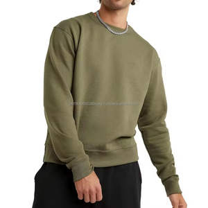 Sweat-shirt uni en coton bon marché pour hommes de haute qualité avec col ras du cou pour hommes - Product Image 1