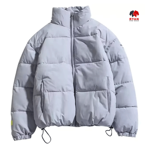 Veste matelassée décontractée pour homme Ryan Pro Gear, fermeture éclair, capuche, unie, imperméable, logo personnalisé - Product Image 5