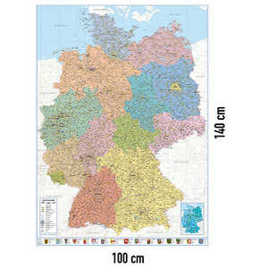 โปสเตอร์แผนที่การเมืองเยอรมนีขนาด 100x140 ซม. ดีไซน์มินิมอล XXL - Product Image 3