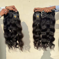 Cheveux humains vierges indiens Mink Raw Temple, double épaisseur, cuticules alignées, bouclés indiens, pour extensions de cheveux humains