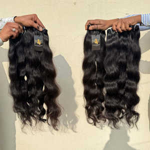 Mink Raw Virgin Indian Temple cabello humano Doble dibujado Virgen cutícula alineada indio rizado en extensiones de cabello humano - Product Image 2
