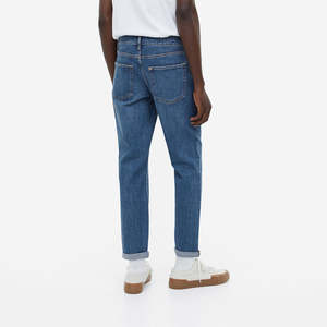 Pantalón vaquero negro vintage 100% algodón hecho a medida para hombre, talla grande, con logo impreso DTF personalizado, estilo hip hop, cómodo. - Product Image 5