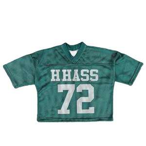 Camiseta extragrande para hombre, camiseta de malla, camiseta de fútbol americano, uniforme de fútbol americano a la moda personalizado, venta al por mayor - Product Image 3