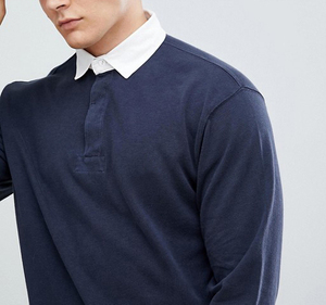 Camisetas antiarrugas de manga larga de algodón 100% para hombre, Polo de diseño único, polo deportivo de uso regular, Polo de alta calidad - Product Image 6