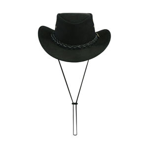 Bon marché Prix Offre Spéciale hommes en plein air en cuir véritable chapeaux de Cowboy cuir de vachette chaud personnalisé Oem Service cuir chapeaux de Cowboy pour homme - Product Image 6