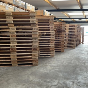 Nouvelles palettes industrielles en plastique en bois d'occasion du fournisseur de palettes européennes de haute qualité Conception simple face à entrée bidirectionnelle pour la logistique - Product Image 5
