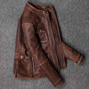 2026 High Quality Latest Biker Style Cow <b>Leather</b> <b>Jacket</b> for Men Casual Wear <b>Genuine</b> <b>Leather</b> <b>Jacket</b> Custom Color Premium Quality - Product Image 4