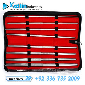 ชุดขยายปากมดลูก Pratt 8 ชิ้น แบบตรง เครื่องมือผ่าตัดทางนรีเวช ใช้ด้วยมือ ได้รับการรับรองมาตรฐาน CE ผลิตโดยผู้ผลิตในเมืองเซียลคอต ประเทศปากีสถาน - Product Image 2